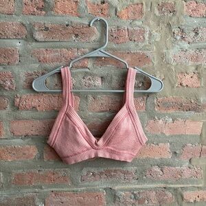 Pink Textured Women's Bralette